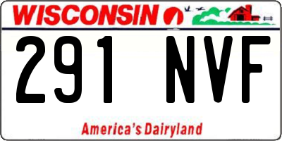 WI license plate 291NVF