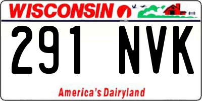 WI license plate 291NVK