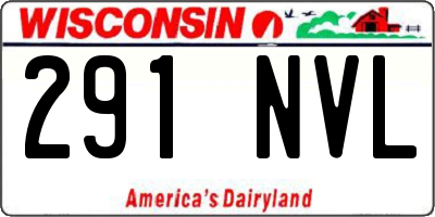WI license plate 291NVL
