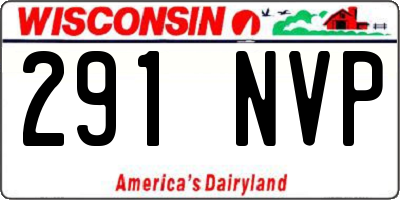 WI license plate 291NVP