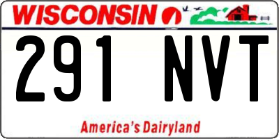WI license plate 291NVT