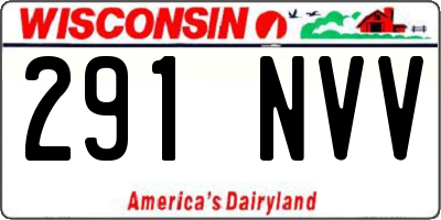 WI license plate 291NVV