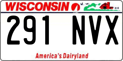 WI license plate 291NVX
