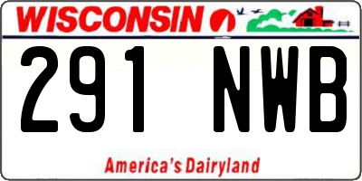 WI license plate 291NWB