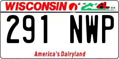 WI license plate 291NWP