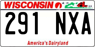WI license plate 291NXA