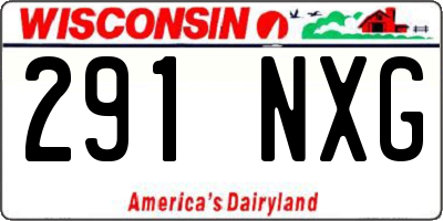 WI license plate 291NXG