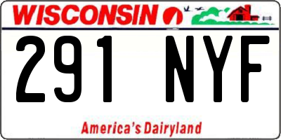 WI license plate 291NYF