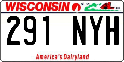 WI license plate 291NYH