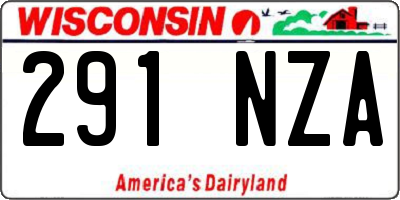 WI license plate 291NZA