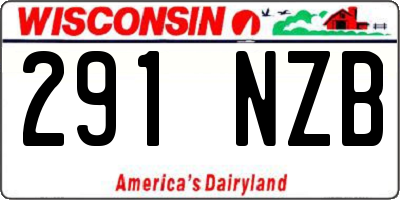 WI license plate 291NZB