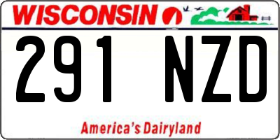 WI license plate 291NZD