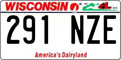 WI license plate 291NZE