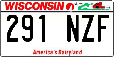 WI license plate 291NZF