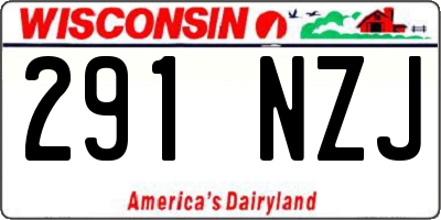 WI license plate 291NZJ