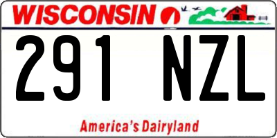 WI license plate 291NZL