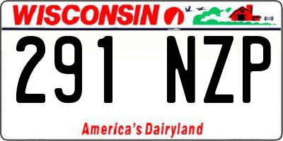 WI license plate 291NZP