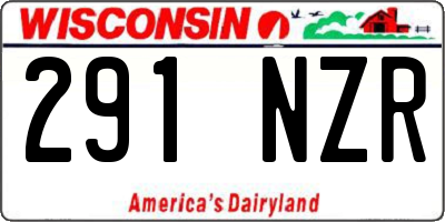 WI license plate 291NZR