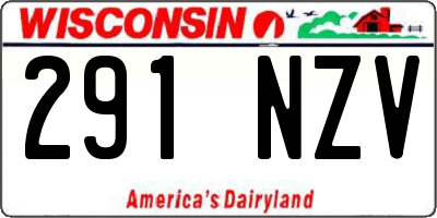 WI license plate 291NZV
