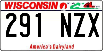 WI license plate 291NZX