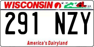 WI license plate 291NZY
