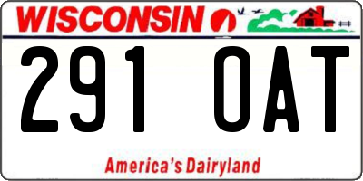 WI license plate 291OAT