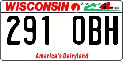 WI license plate 291OBH