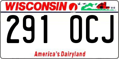 WI license plate 291OCJ