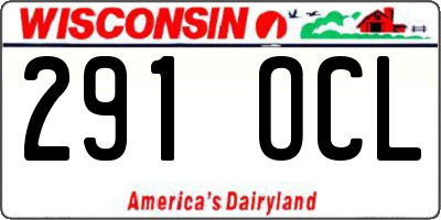 WI license plate 291OCL