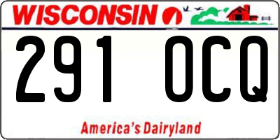 WI license plate 291OCQ