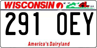 WI license plate 291OEY