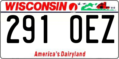 WI license plate 291OEZ