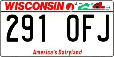 WI license plate 291OFJ