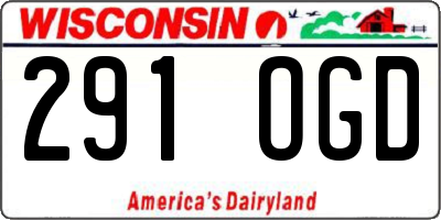 WI license plate 291OGD