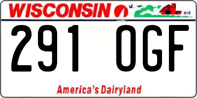 WI license plate 291OGF