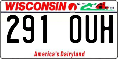 WI license plate 291OUH