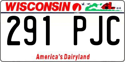 WI license plate 291PJC