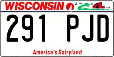 WI license plate 291PJD