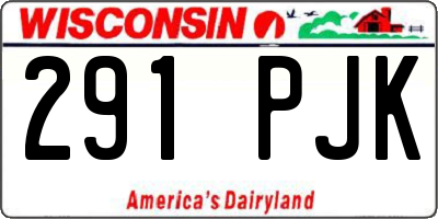 WI license plate 291PJK