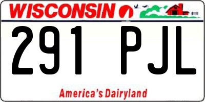 WI license plate 291PJL