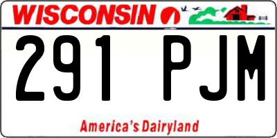 WI license plate 291PJM