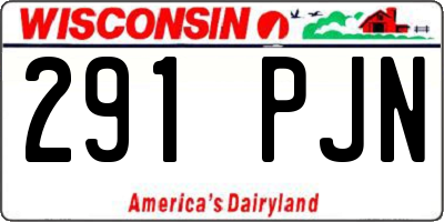 WI license plate 291PJN