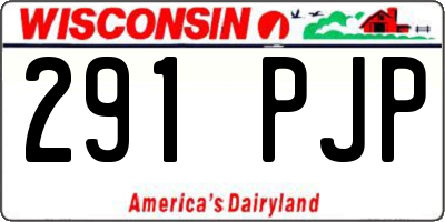 WI license plate 291PJP