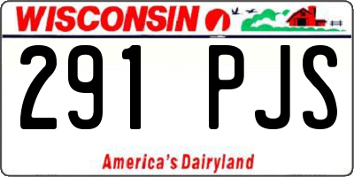 WI license plate 291PJS