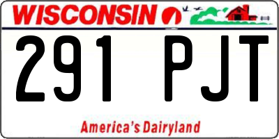 WI license plate 291PJT