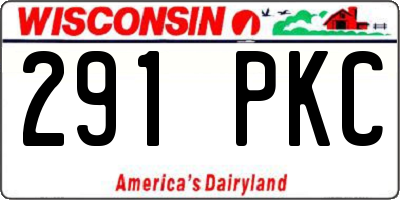 WI license plate 291PKC