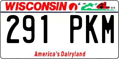 WI license plate 291PKM