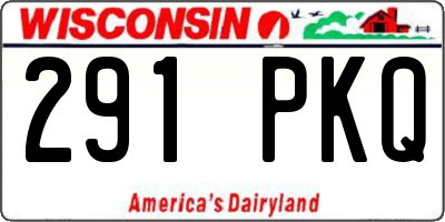WI license plate 291PKQ