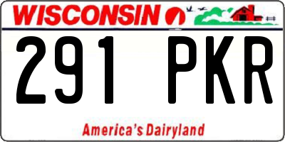 WI license plate 291PKR