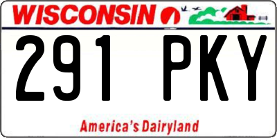 WI license plate 291PKY